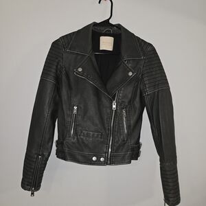 Atlar'd State Faux Leather Moto Jacket